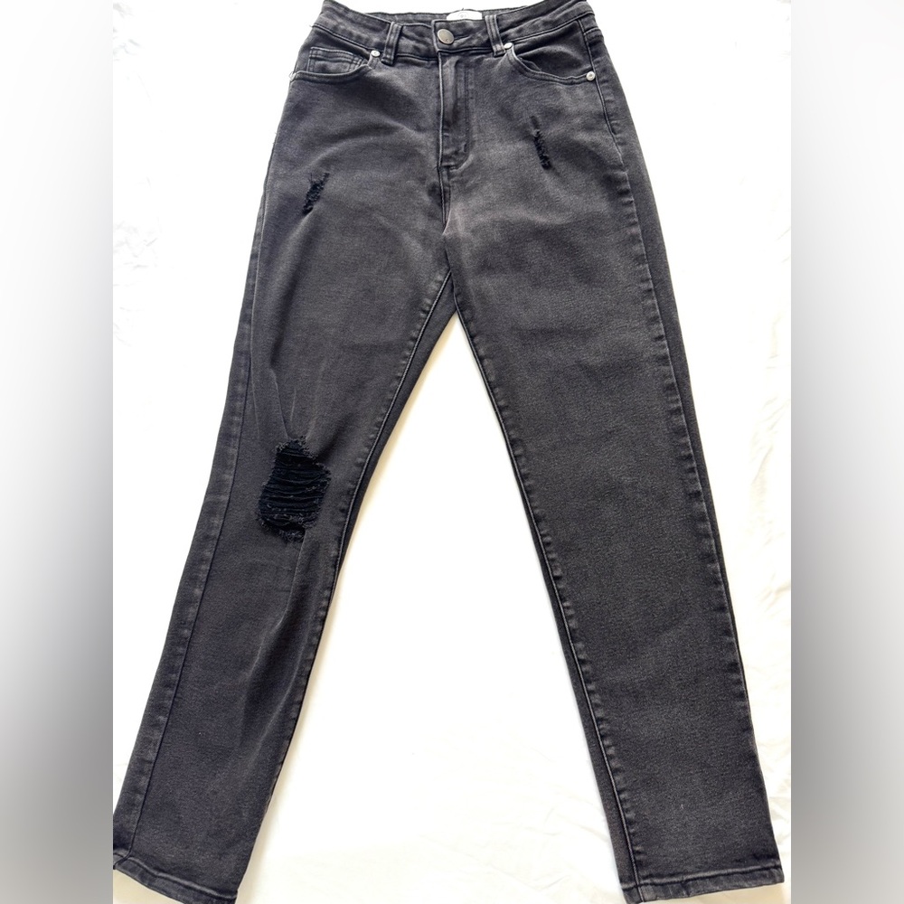 COTTON ON Black 90’s Distressed Jeans sz 4